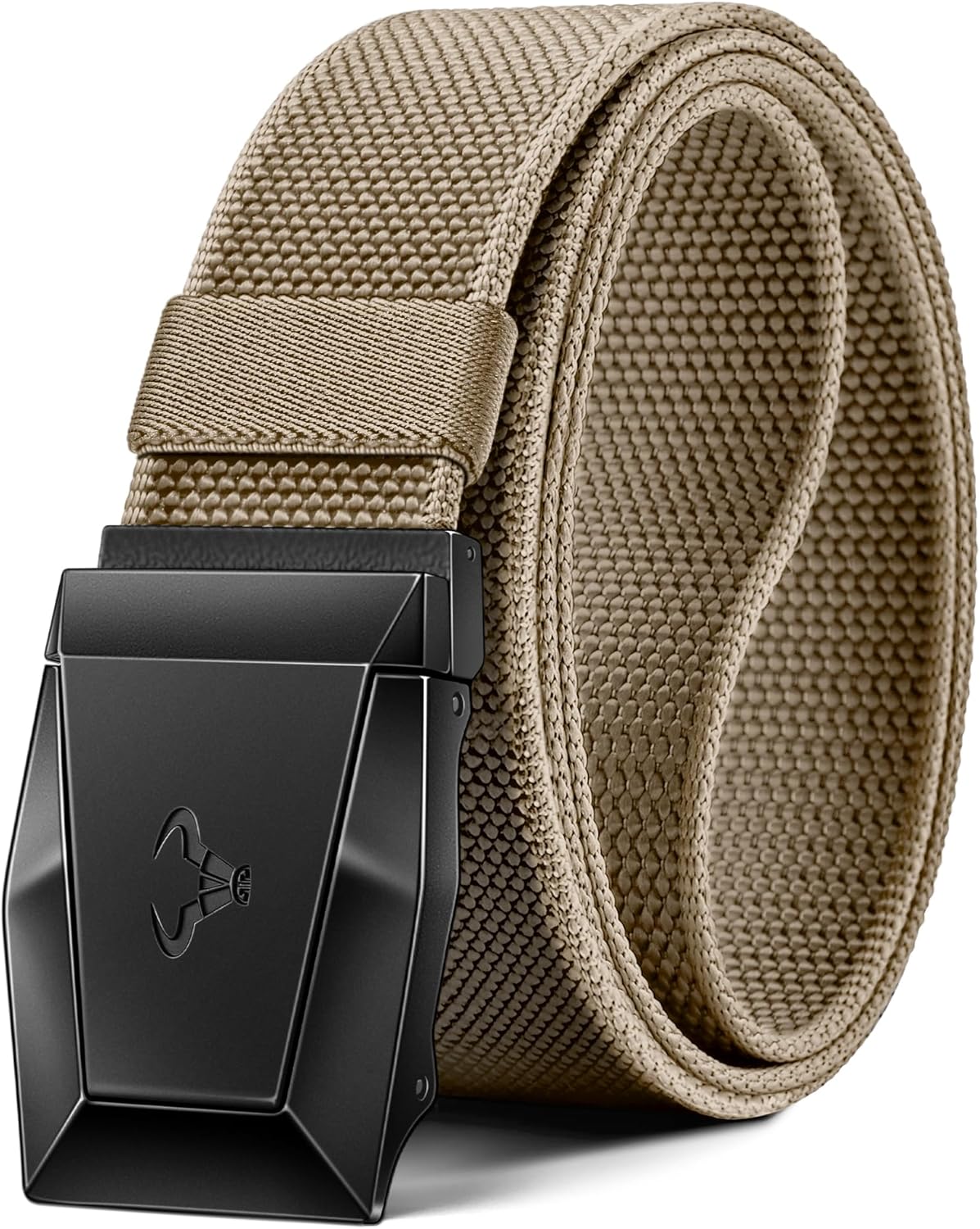 BULLIANT Tactical Belt for Men, Men Stretch Nylon Web Gift Belt 1.5"-Hiking Rigg...