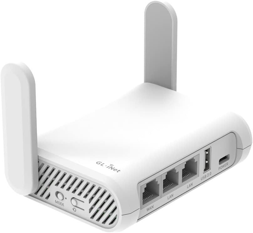 GL.iNet GL-SFT1200 (Opal) Secure Travel WiFi Router – AC1200 Dual Band Gigabit E...