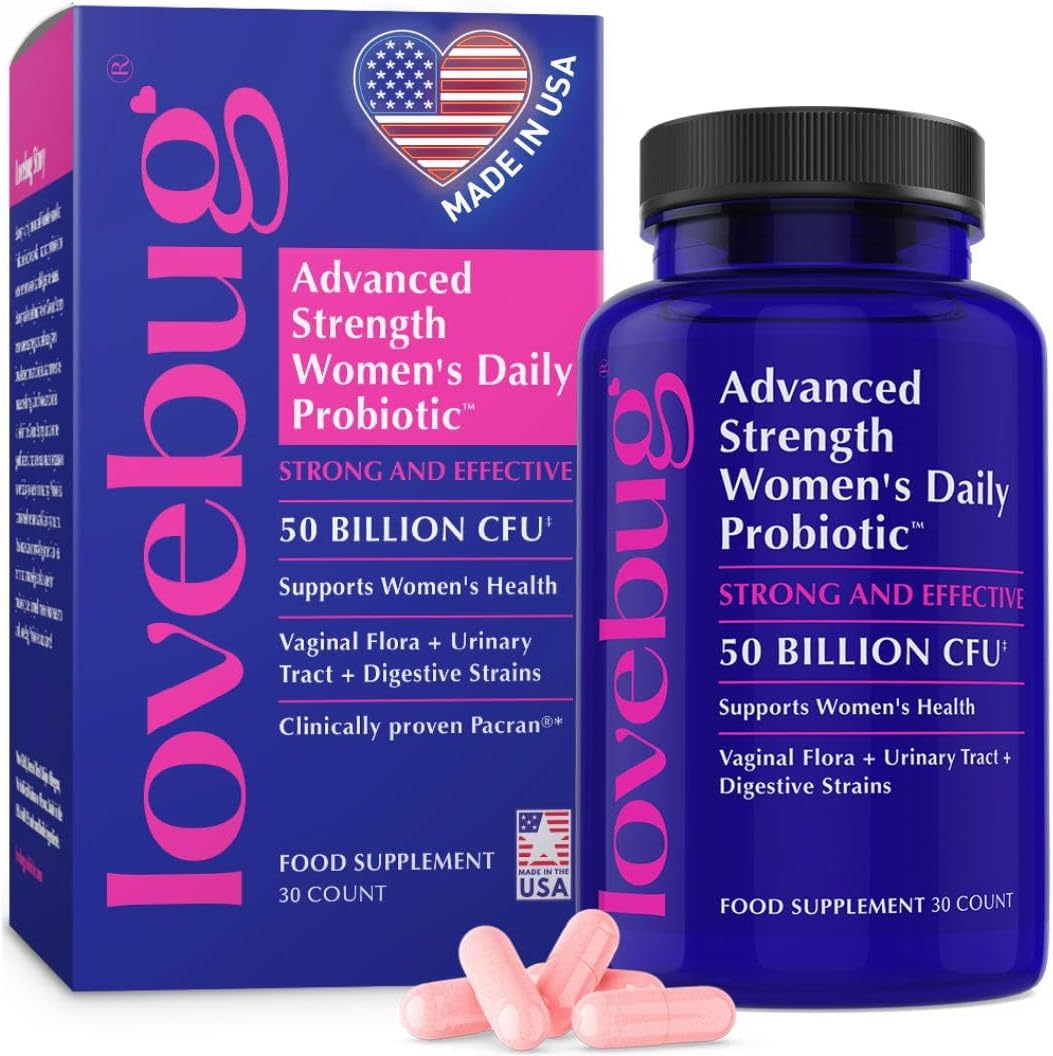 Lovebug Advanced Strength Women’s Probiotic | Clinically Studied Ingredients | M...