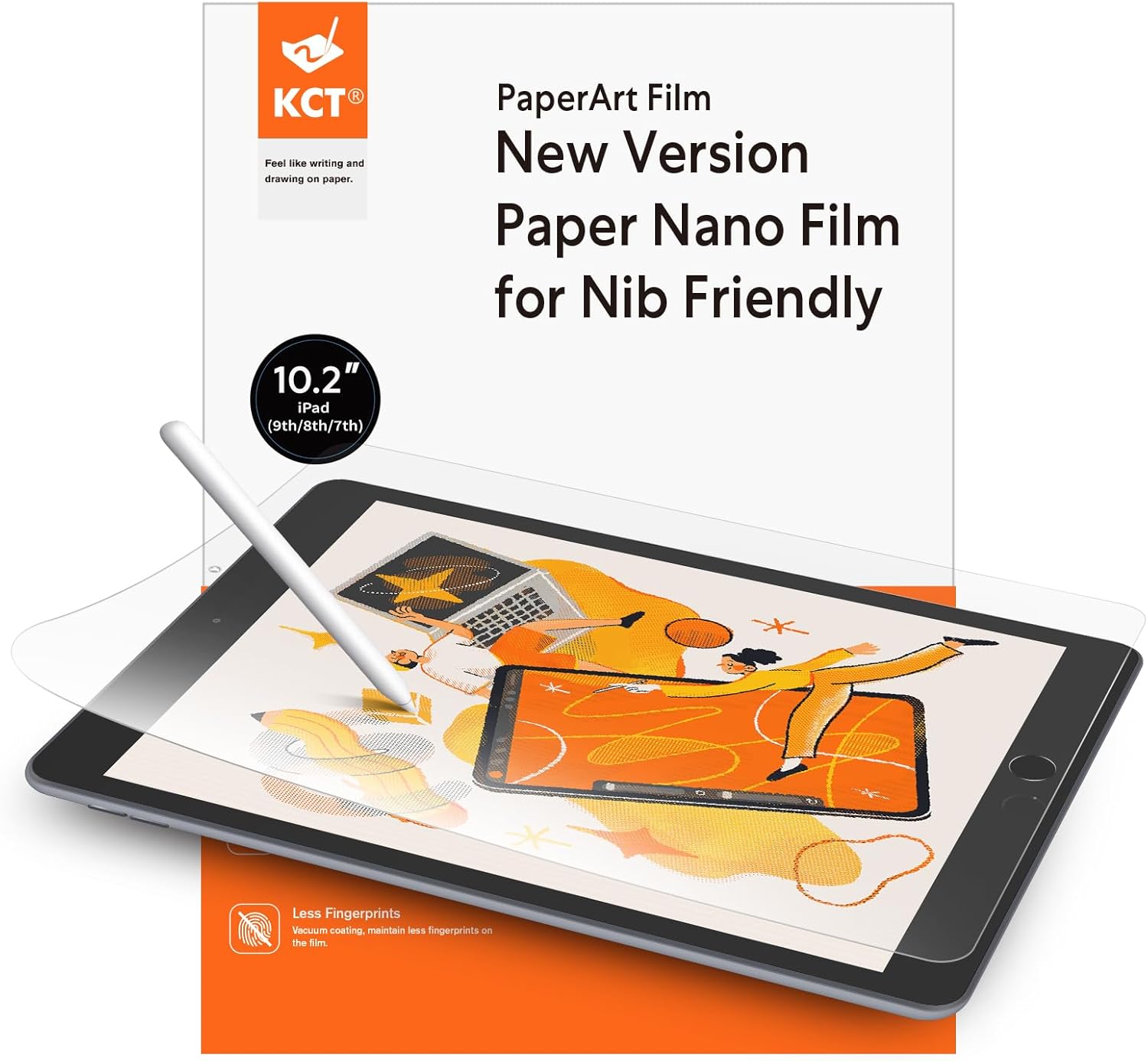 KCT 2 Pack Paperfeel Screen Protector Compatible with iPad 9th/8th/7th (10.2-Inc...