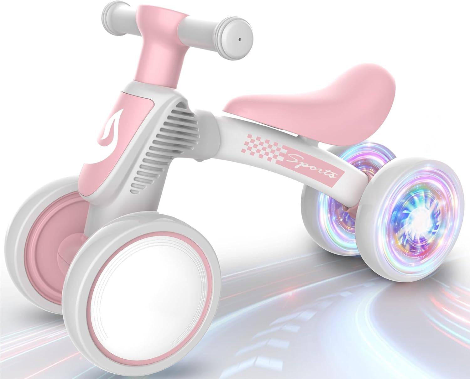 Colorful Lighting Baby Balance Bike Toys for 1 Year Old Girl Gifts, 10-36 Month...