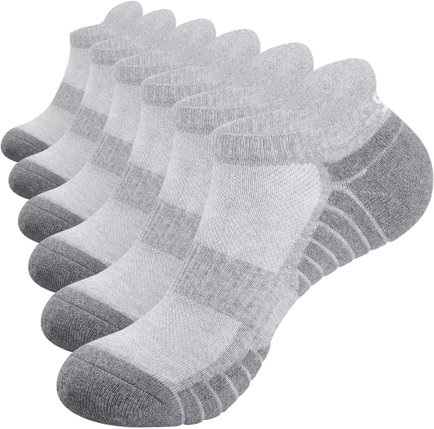 Alaplus Running Socks Cushioned Sports Socks Ankle Socks Trainer Socks for Men W...