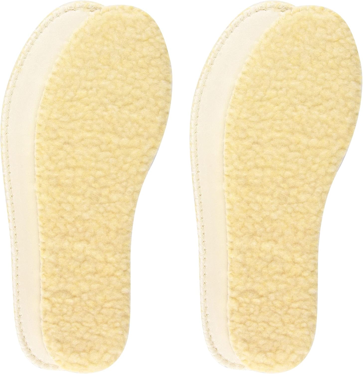 Knixmax Lambswool Insoles Warm Fur Inner Soles Soft Sheepskin Shoe Inserts Cozy...