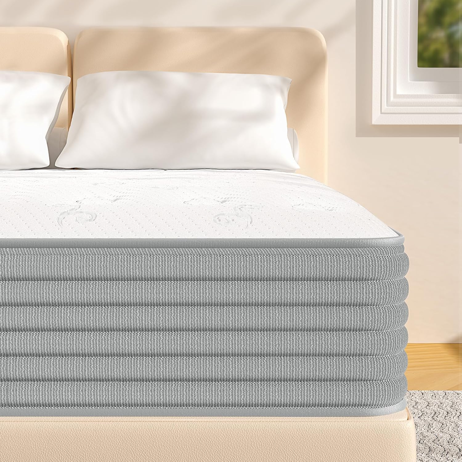 Good Nite Small Double Mattresses 4FT, 8 Inch Memory Foam Pocket Sprung Mattress...