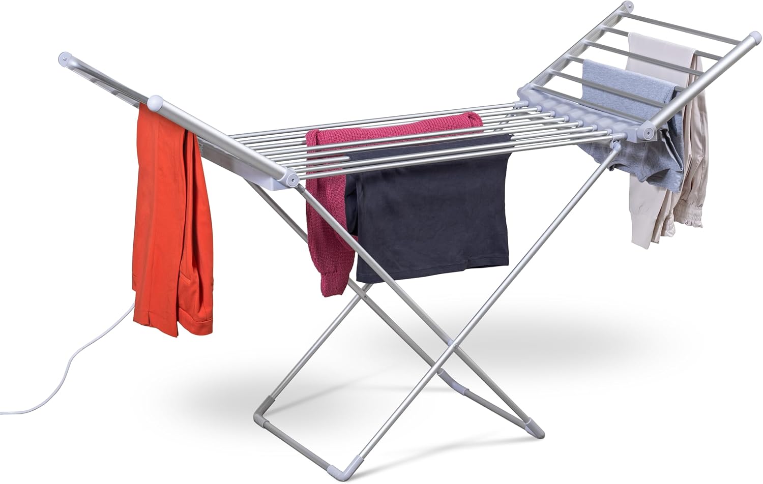 Heated Clothes Airer,Electric Clothes Dryer Foldin...