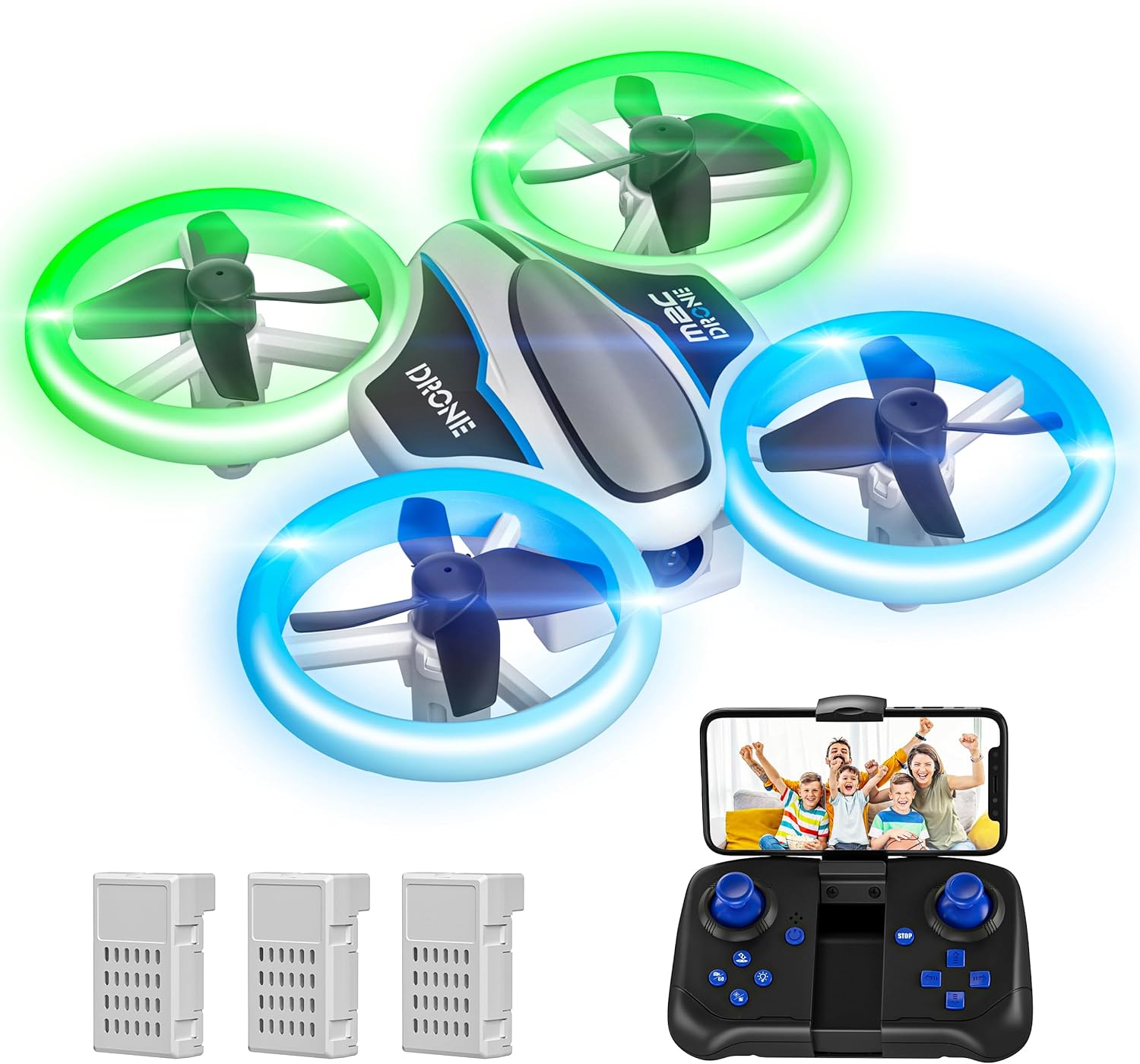 Mini Drone with 720P HD Camera for Kids and Adults, RC Quadcopter with LED Light...