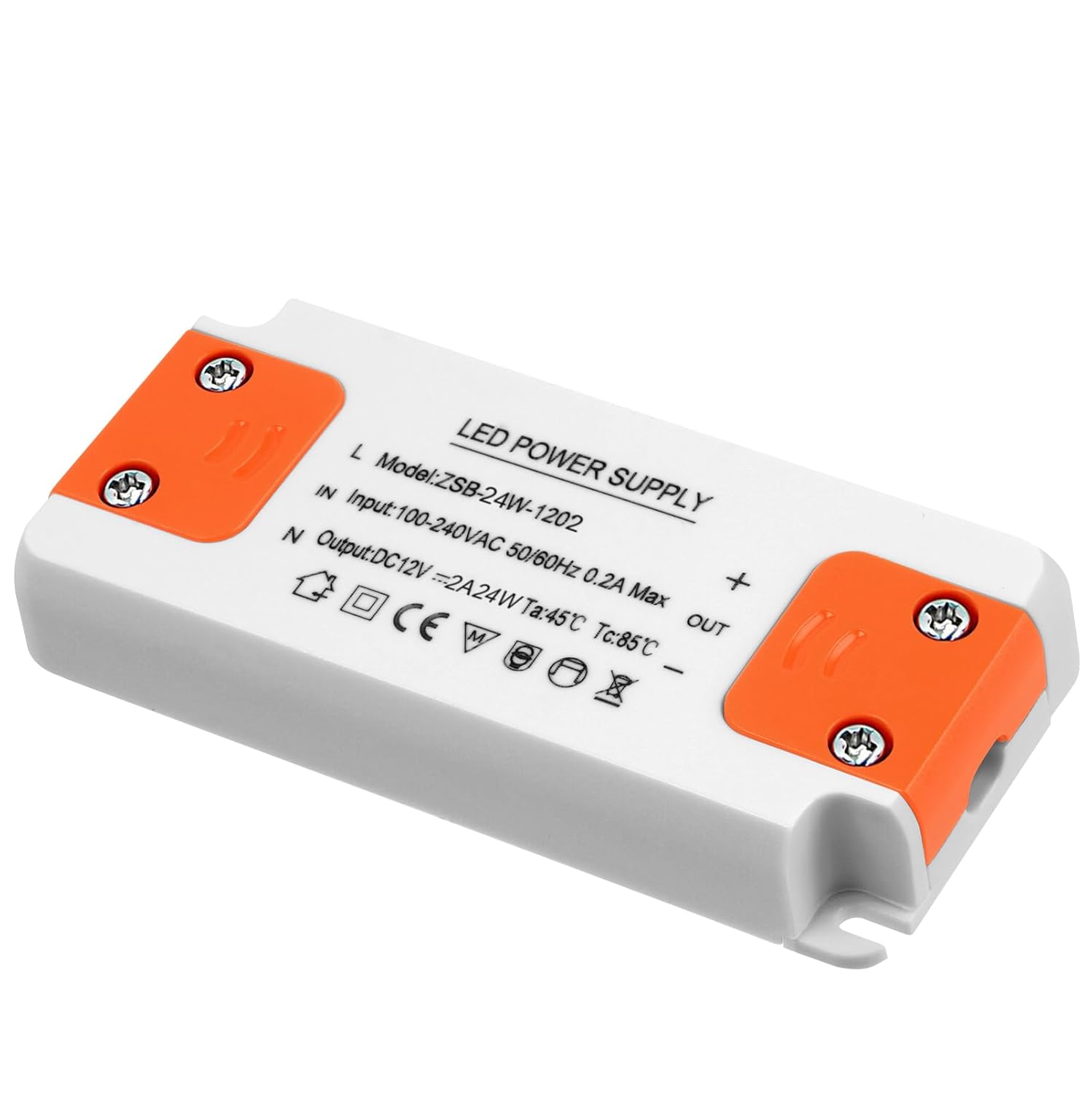 AXFEE LED Driver 24W, LED Transformer 12V 2A, 240V AC to 12V DC Constant Voltage...