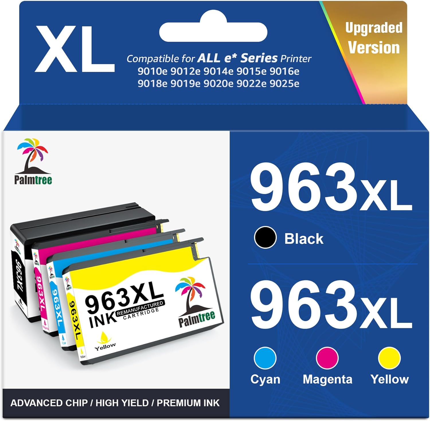 Palmtree 963XL Ink Cartridges Multipack Compatible...