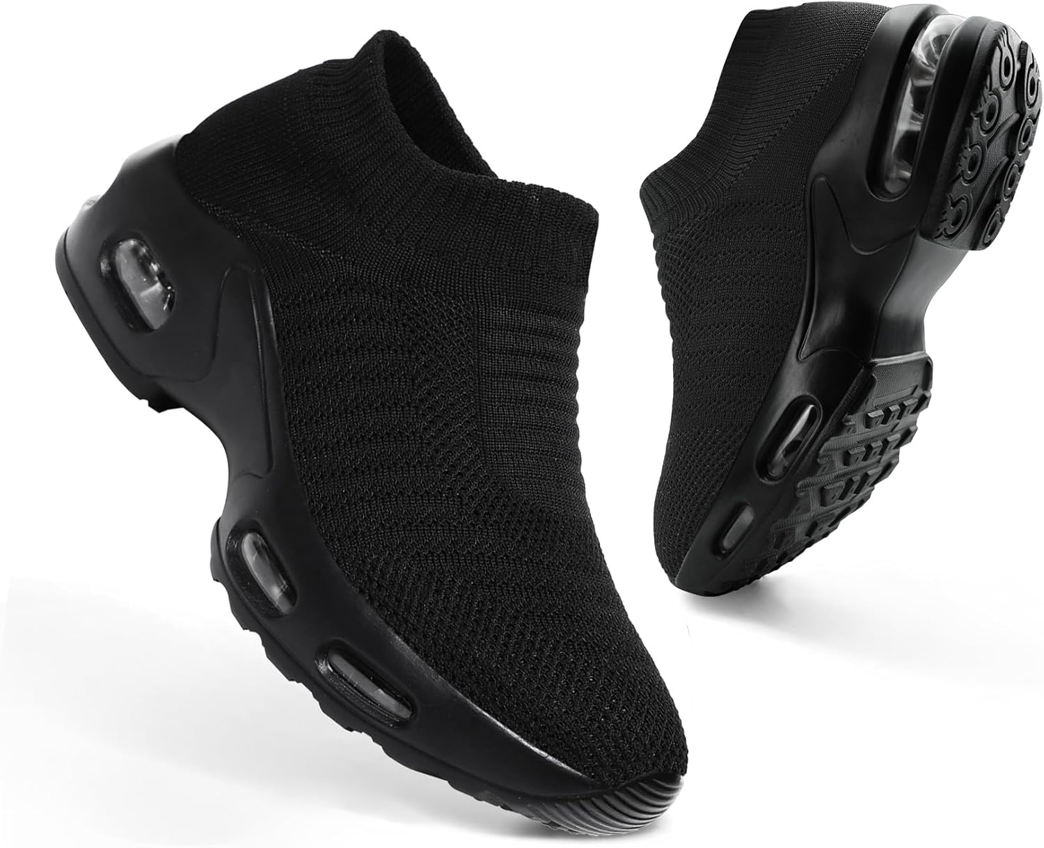 Womens Trainers Ladies Shoes Slip on Casual Air Cushion Sneakers Mesh Breathable...