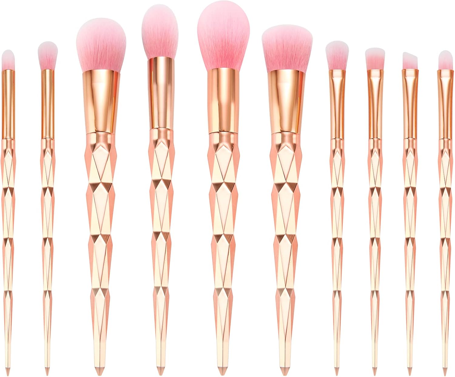 Makeup Brushes, Start Makers 10Pcs Gold Makeup Brush Set Foundation Powder Blush...