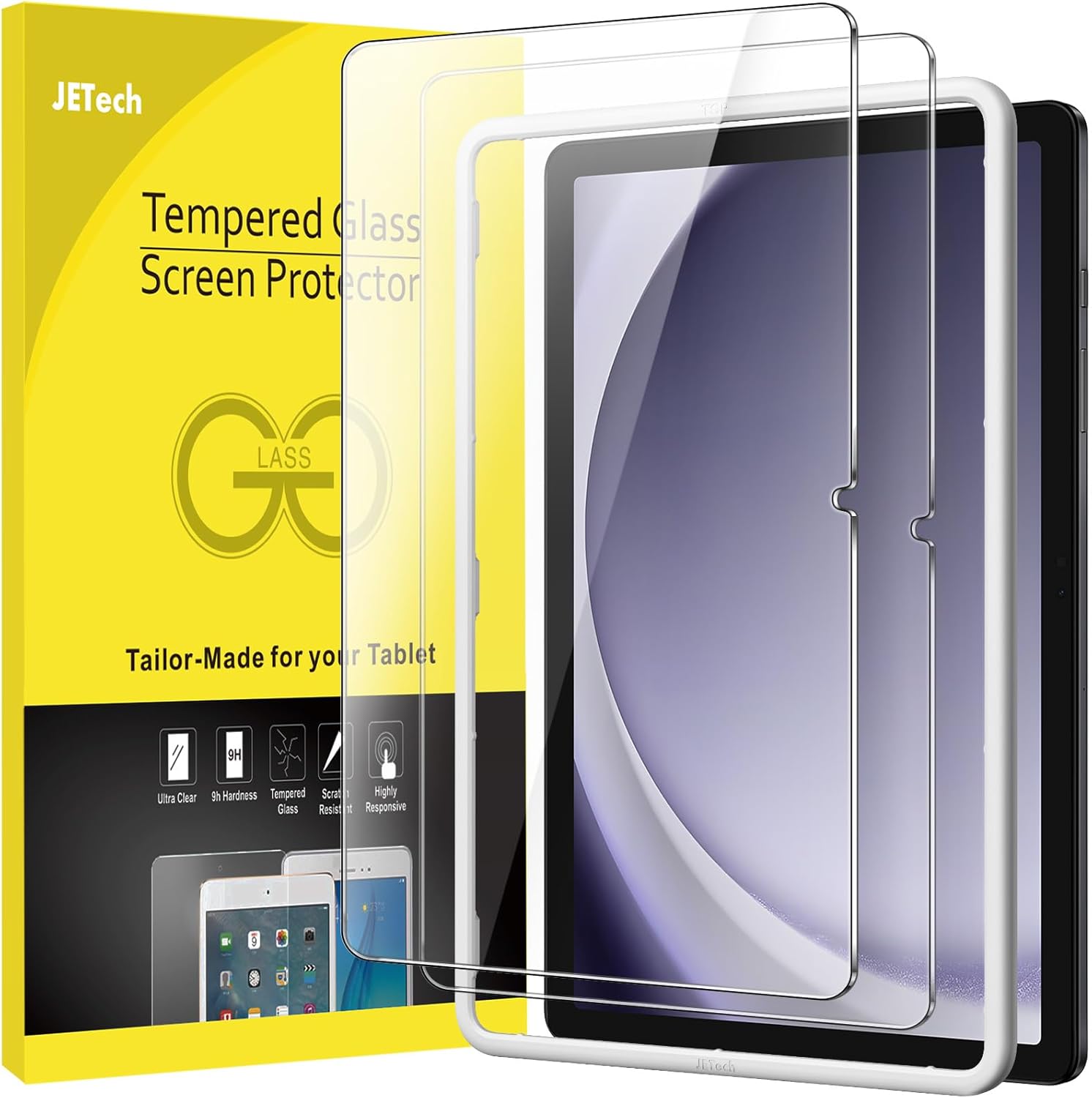 JETech Screen Protector for Samsung Galaxy Tab A9+ / A9 Plus 11-Inch 2023 with E...
