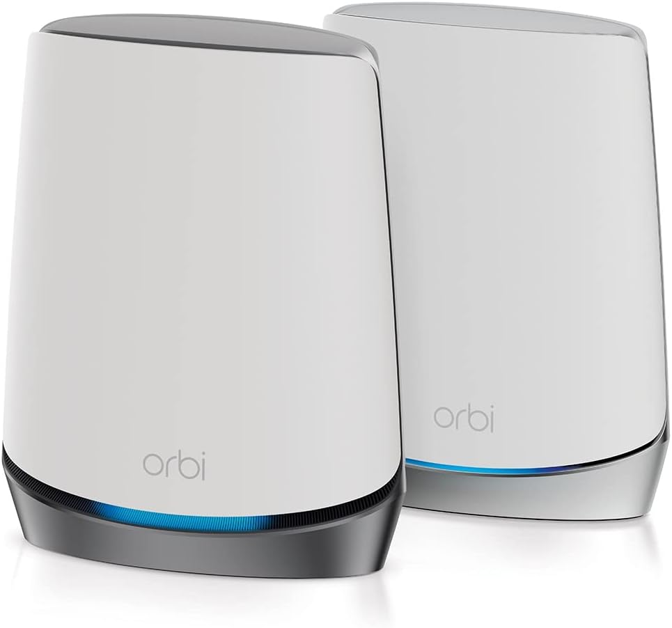 NETGEAR Orbi NBK752 5G Router | WiFi 6 Mesh System | Router with 1 Satellite Ext...