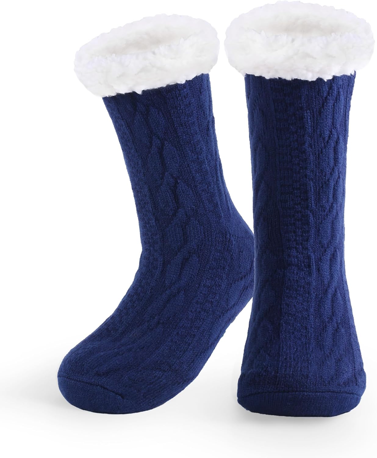 WYTartist Mens Slipper Socks with Grips Super Soft Warm Cozy Fuzzy Fleece-lined...