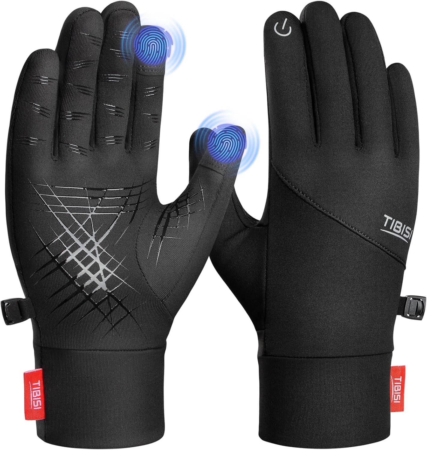 RUIXUE Winter Running Gloves Touchscreen, Thermal Anti-slip Cycling Gloves Light...