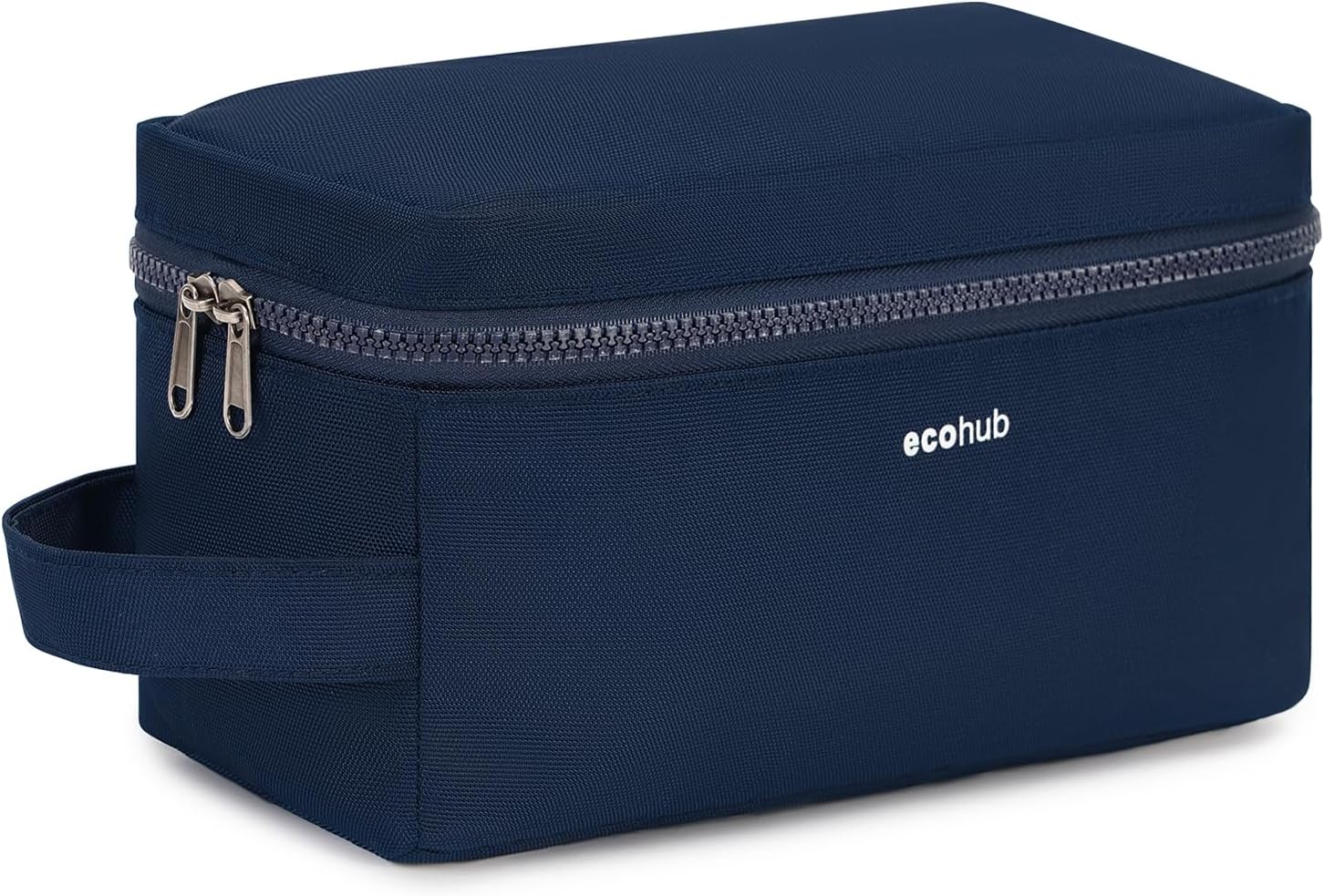 ECOHUB Water-Resistant Travel Toiletry Bag, Recycled Wet and Dry Separation Wash...