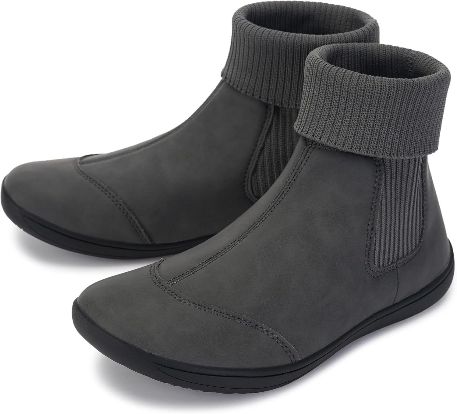 WHITIN Women's Wide Barefoot Ankle Boots | Minimalist Chelsea Styles | Zero Drop...