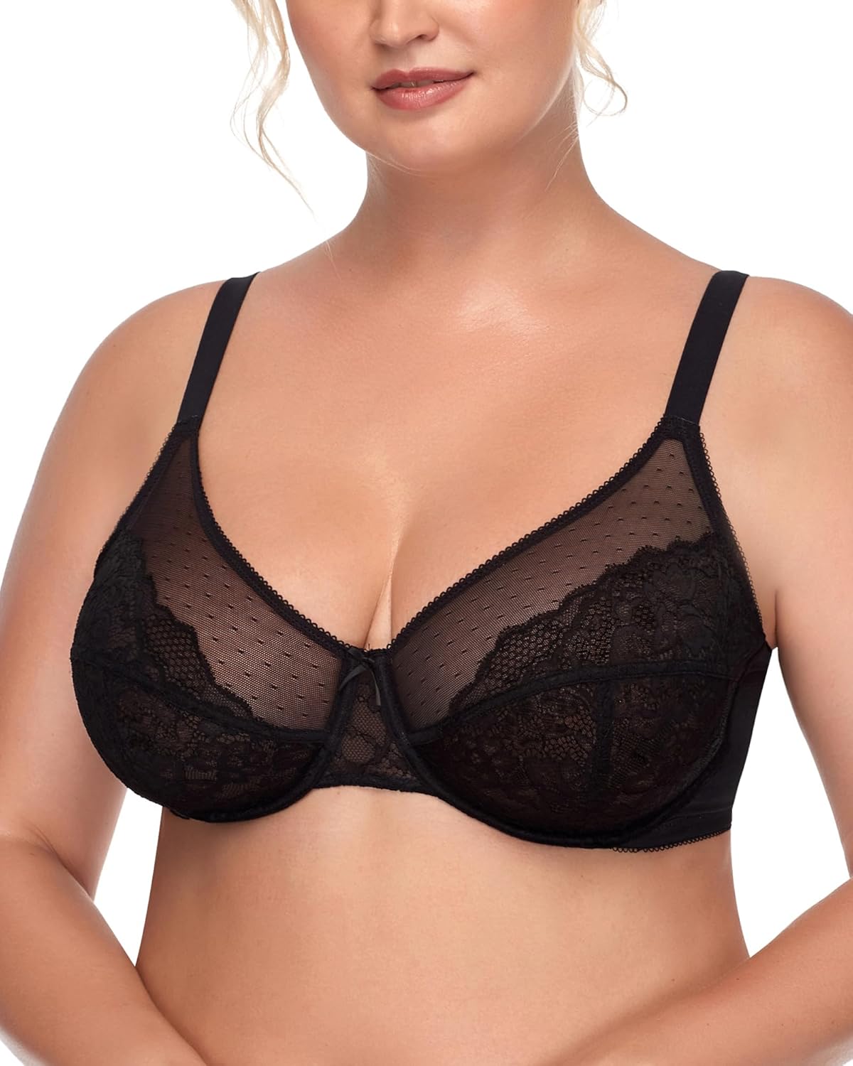 HSIA Minimizer Bras for Women Full Coverage Underwire Bras Plus Size Lifting Lac...