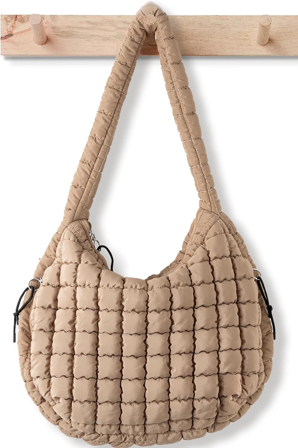 Puffer Tote Bag for Women Large Quilted Tote Bag Quilted Carryall Bag Soft Puffy...