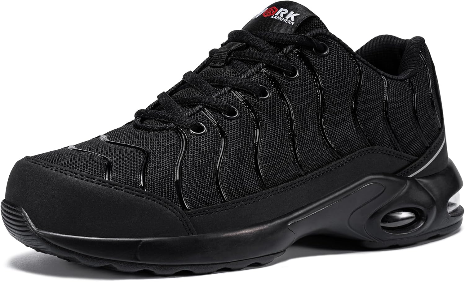 LARNMERN Steel Toe Cap Trainers Mens Lightweight Safety Trainers Comfortable Wor...