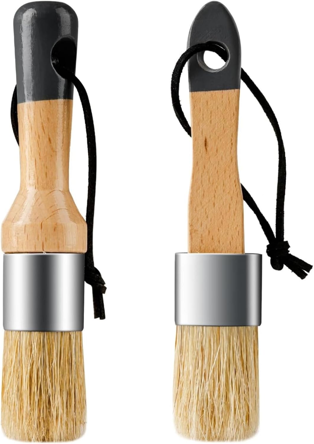 Mister Rui Wax and Chalk Paint Brush, 2 Pack Chalk Paint for Furniture and Natur...