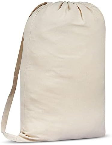 SweetNeedle Premium Canvas Laundry Bag with Shoulder Strap, 75x56 CM 40L - 100%...