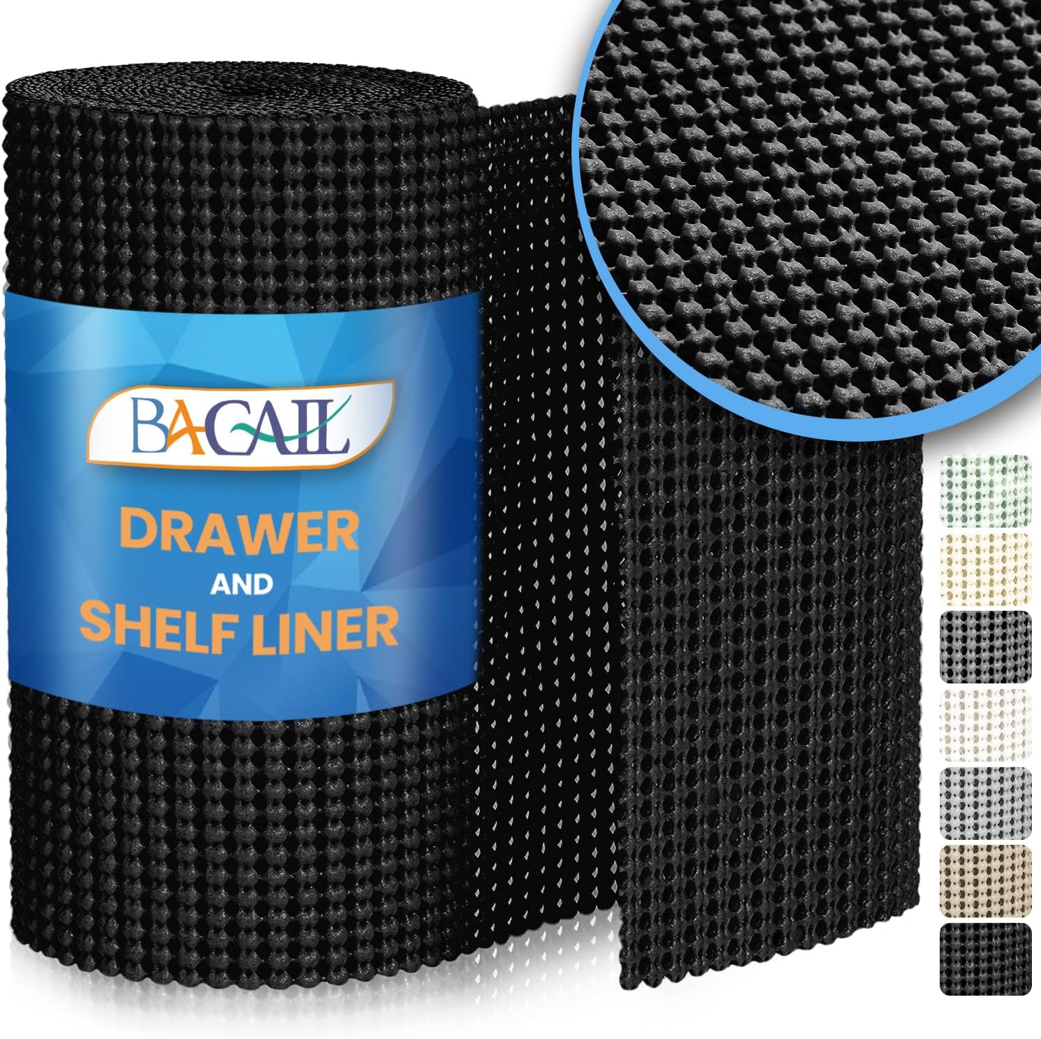 BAGAIL Drawer and Shelf Liner, 12 in X 10 Ft Non-Adhesive Shelf Liners for Kitch...
