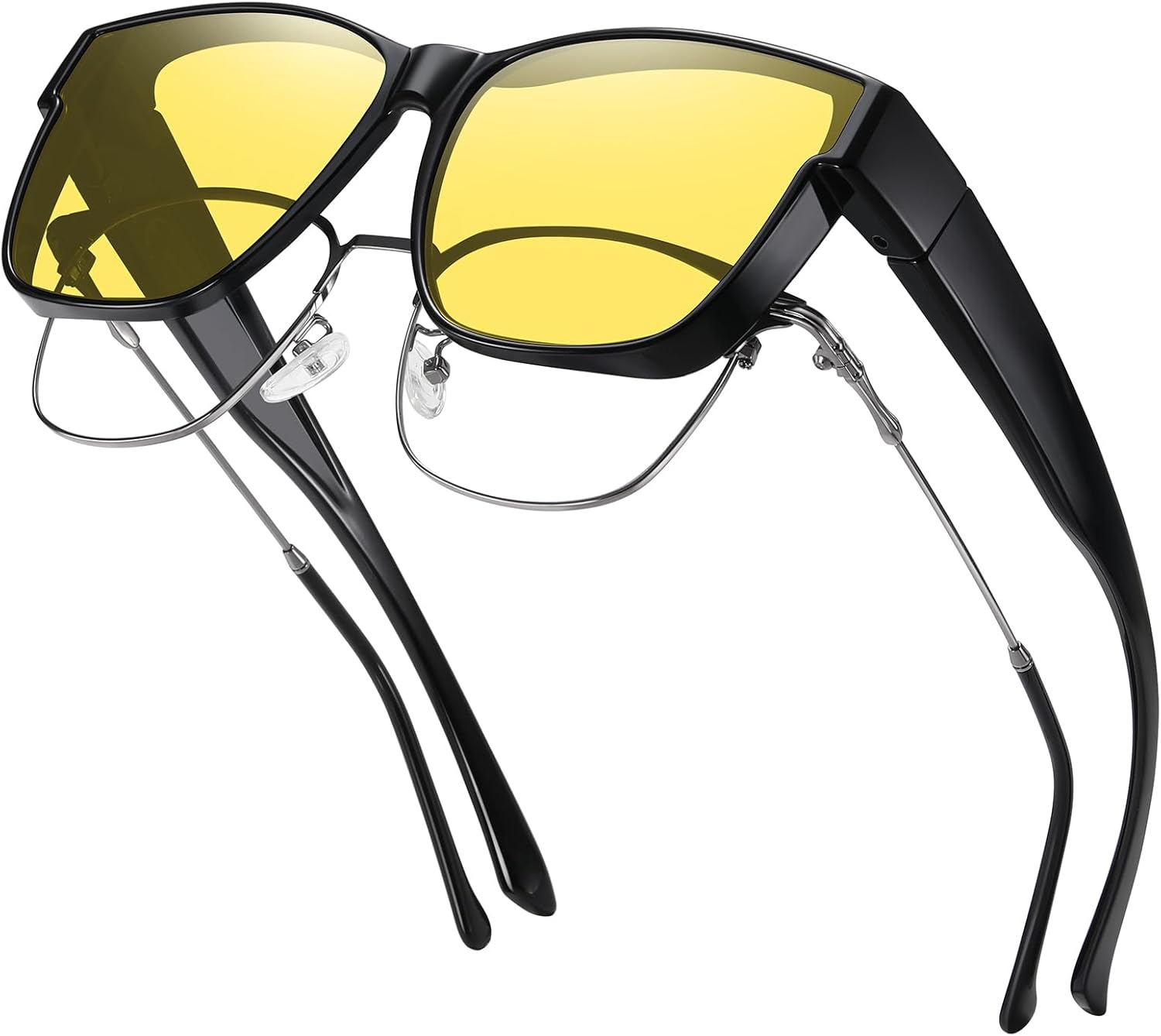 GEGURI Polarized Sunglasses Fit Over Glasses for Men Women, Oversized Square Sun...