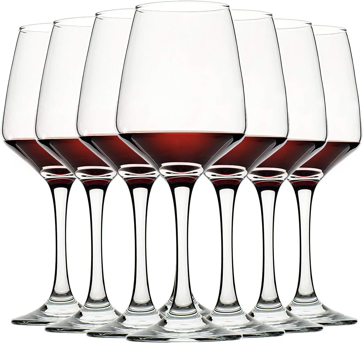 Wine Glasses Set of 8, 12oz, Lead-free, Clear, Durable Glassware 8 Count (Pack o...