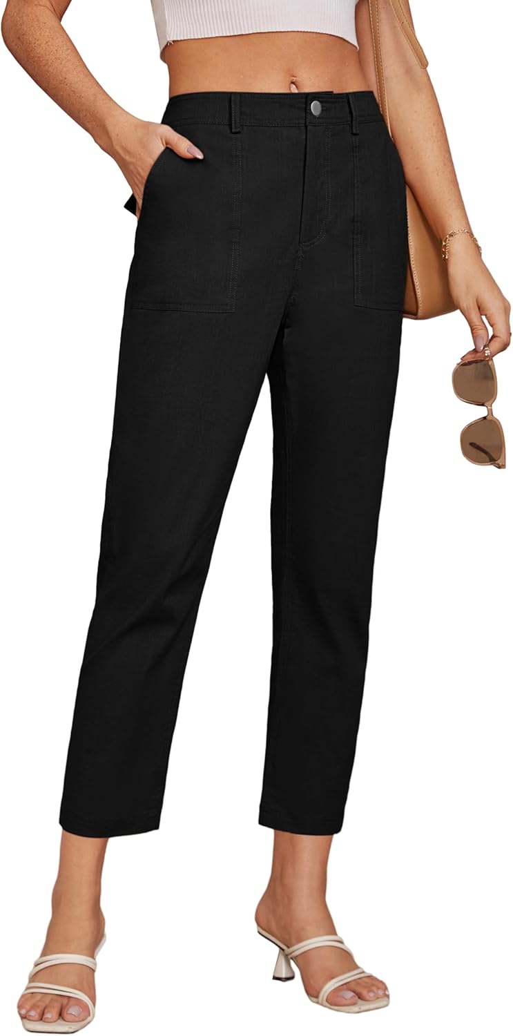 GRACE KARIN Women's Casual Work Pants High Waisted Business Dressy Pants Tapered...