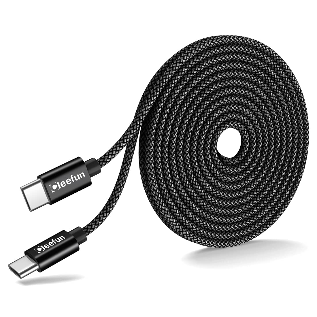 CLEEFUN 5M Extra Long USB C to USB C Cable, 60W PD Type C Fast Charger Braided P...