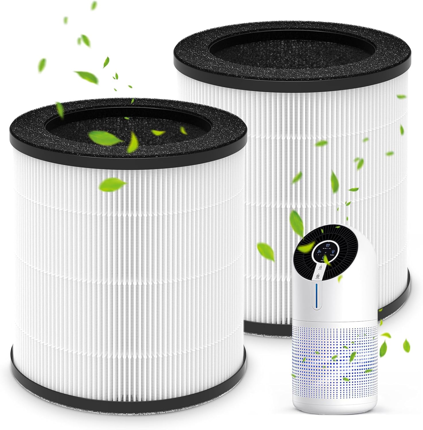 M02 Replacement Filter Only Compatible with MOOKA M02 Air Purifier, H13 True HEP...