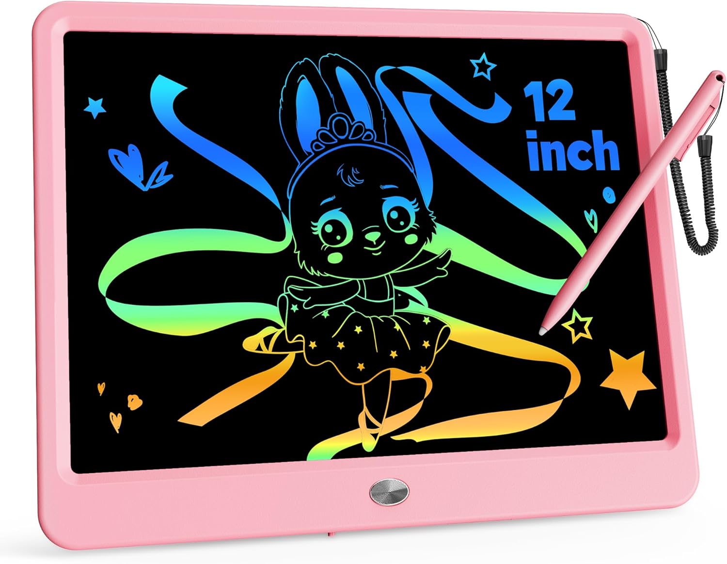 KOKODI 12 Inch LCD Writing Tablet with Anti-Lost Stylus, Erasable Doodle Board C...