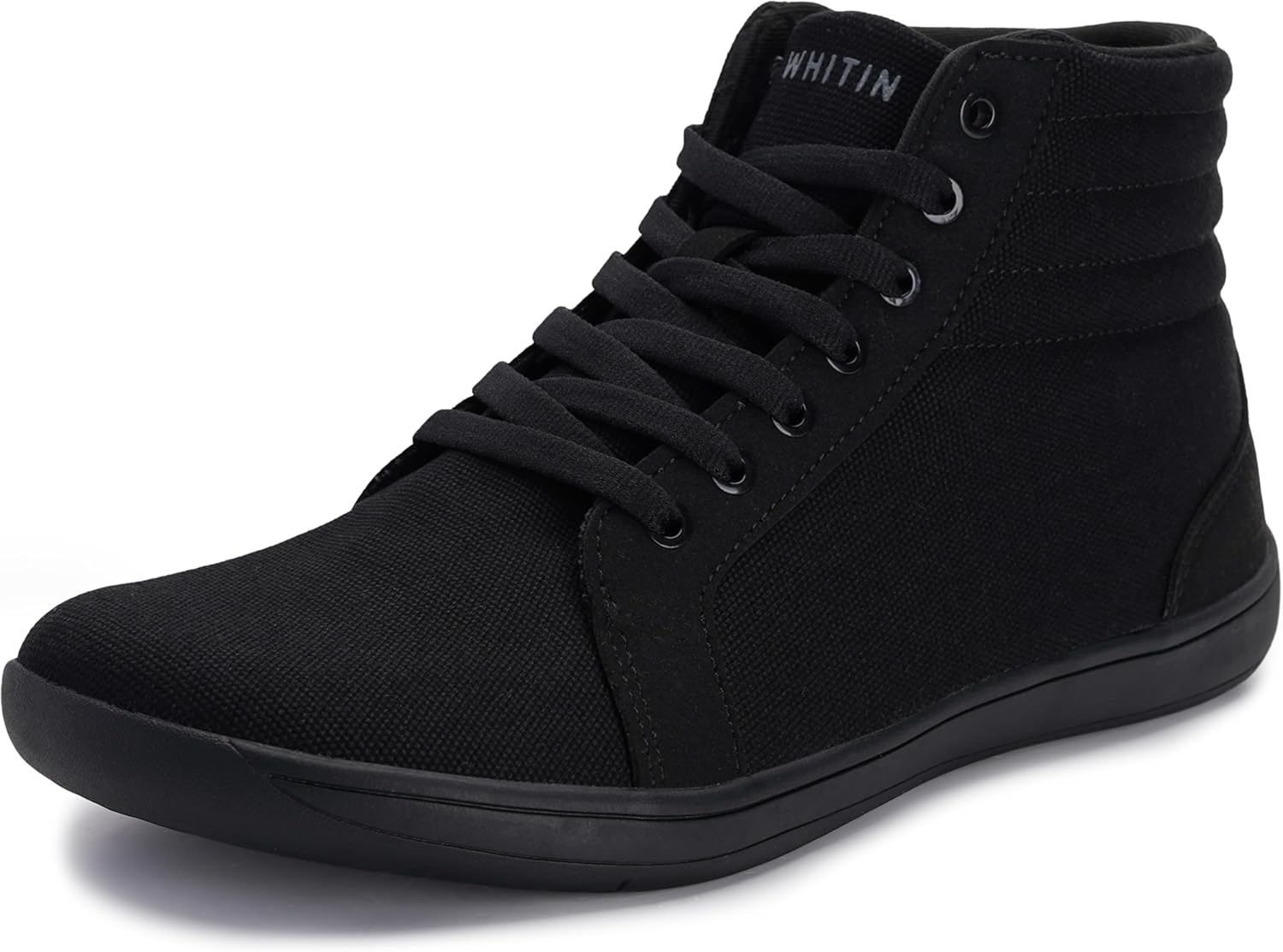 WHITIN Men's Wide Hi-top Minimalist Barefoot Sneakers | Zero Drop Sole | Cushion...