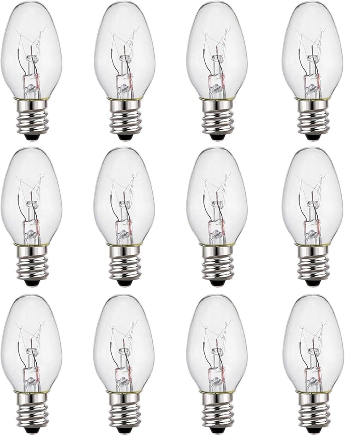 C7 Night Light Bulb 4 Watt,E12 Candelabra Base,15 Lumens,Small Light Bulb,Night...