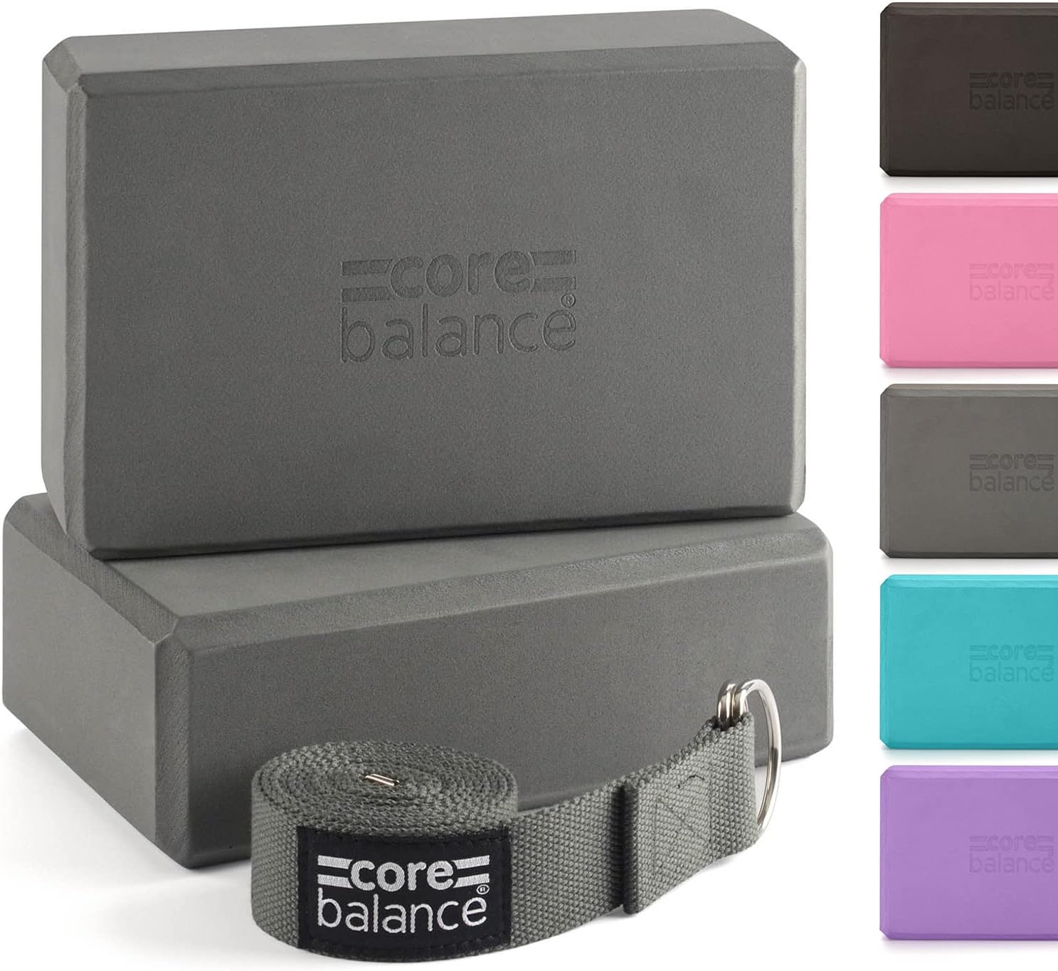 Core Balance Yoga Blocks Set Of 2 High Density EVA...