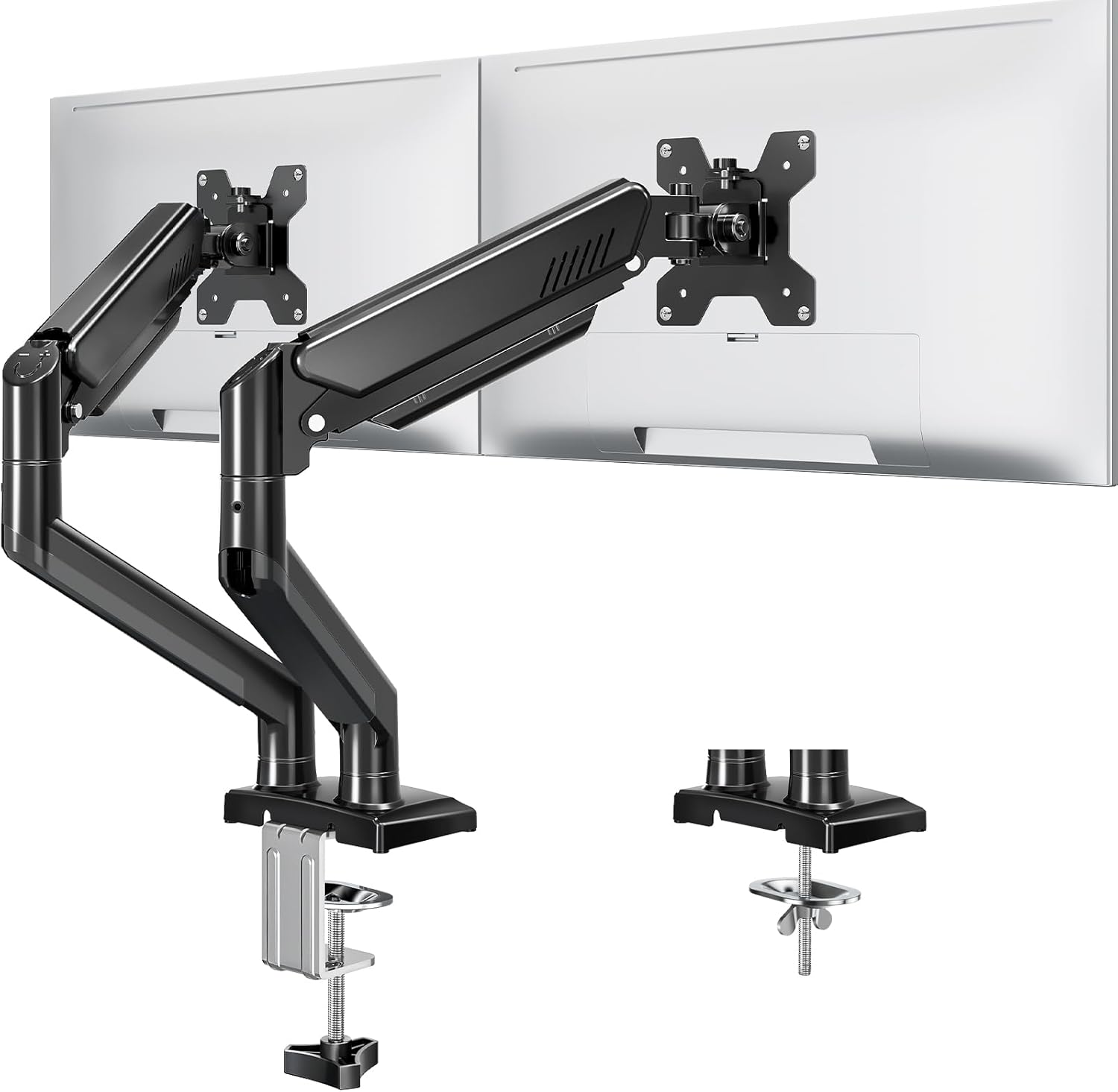 Dual Monitor Stand fits up to 32 inch, 4.4-19.8 lbs Computer Screens, Dual Monit...