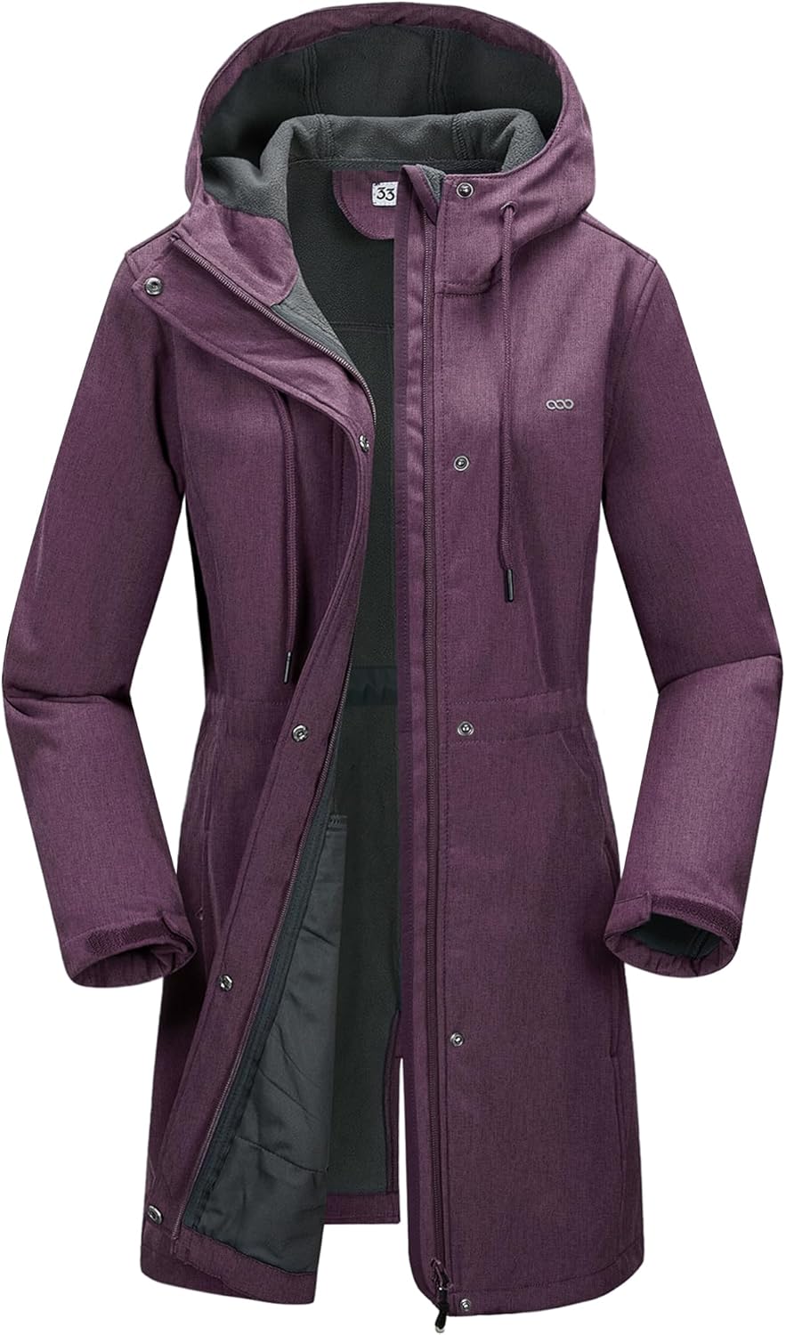 33,000ft Women’s Lightweight Softshell Jacket with Hood Waterproof Ladies Functi...