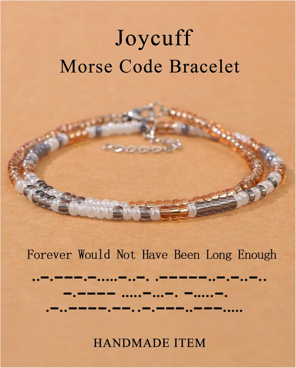 Inspirational 𝐌𝐨𝐫𝐬𝐞 𝐂𝐨𝐝𝐞 𝐁𝐫𝐚𝐜𝐞𝐥𝐞𝐭𝐬 for Women Funny Jewelry Birthday Valentine's...