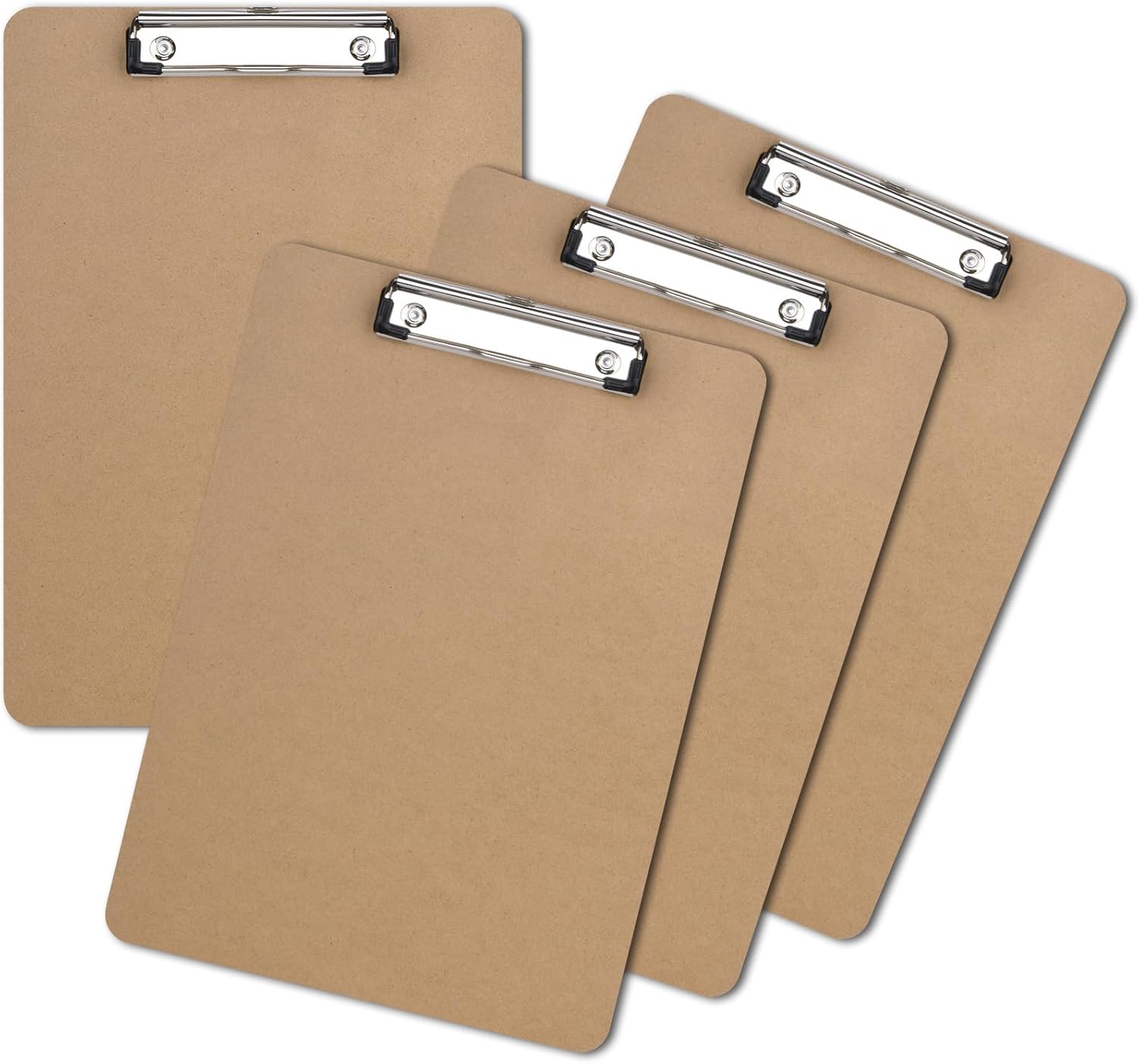 ZCZN A4 Clipboard Hardboard with Low Profile Clip and Retractable Hanging Hole,...