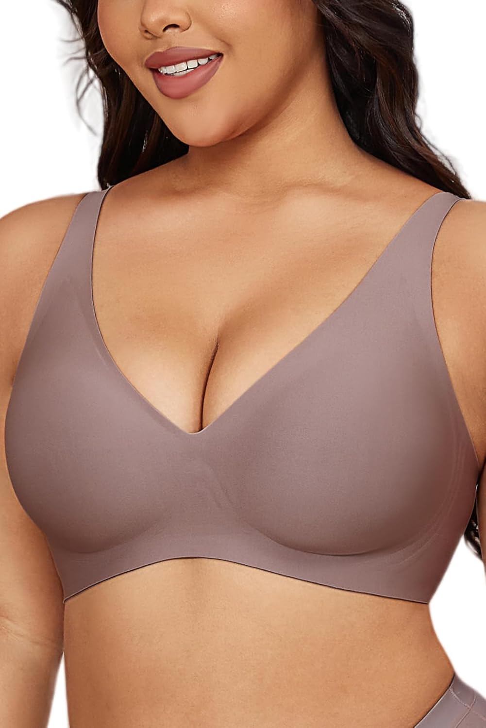 Gailife Deep V Bras for Women No Underwire Wireless Push Up Bra Seamless Plunge...