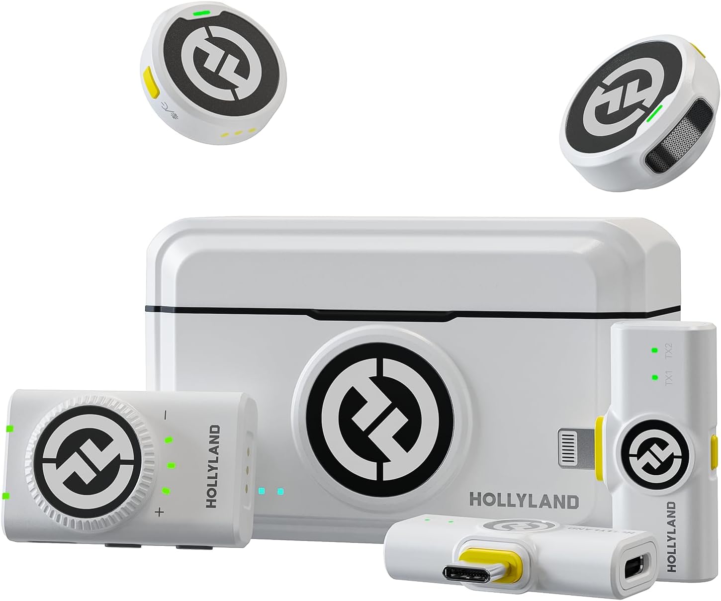 Hollyland Lark M2 Wireless Lavalier Microphone (2TX+3RX) Compatible with Camera,...