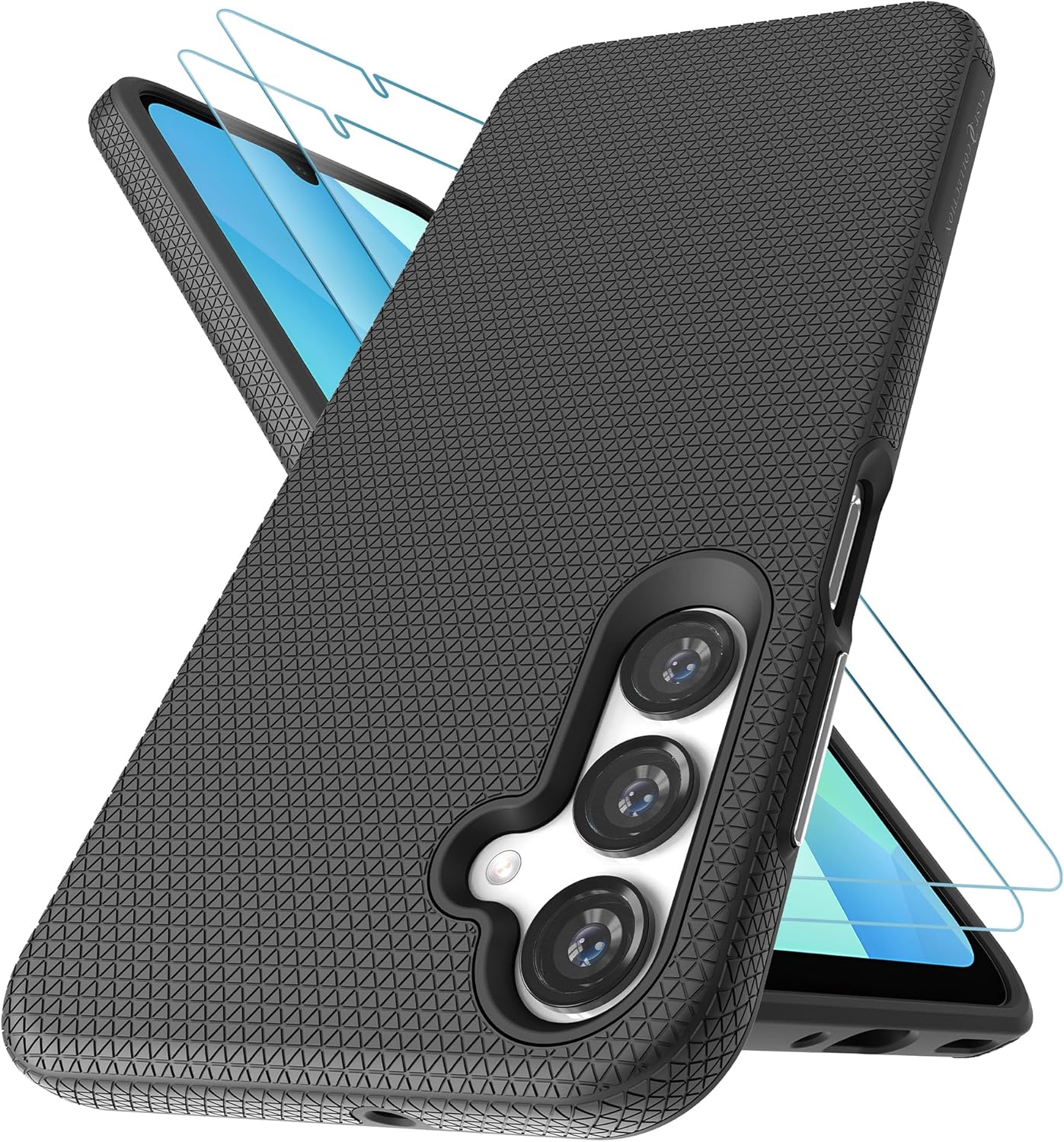 Case Collection for Samsung A16 Phone Case and 2X Screen Protector, Dual Layer S...