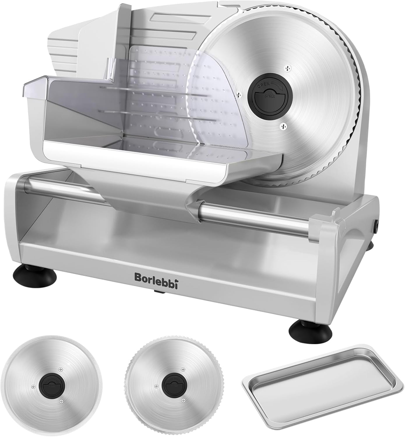 Meat Slicer, 200W Meat Slicer Machine for Home, DC Motor Quiet Deli Slicer with...