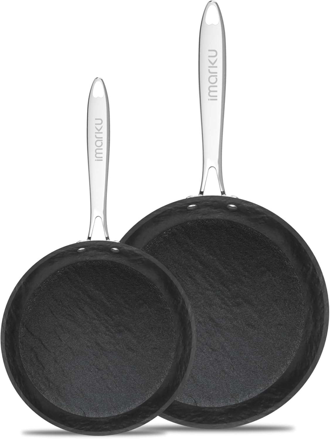 imarku Non Stick Frying Pans - 8 & 10 inch Frying Pan Set Nonstick Skillet, Egg...