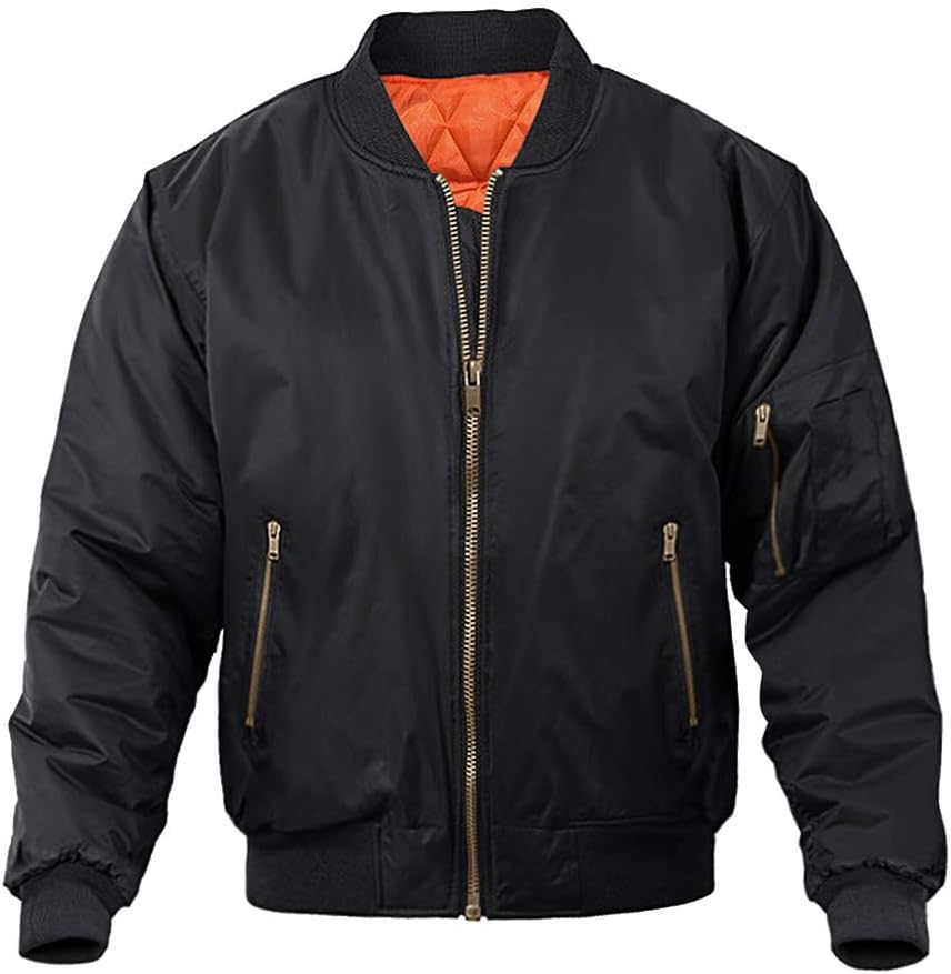 MAGNIVIT Men's Bomber Jacket Casual Fall Winter Military Jacket and Coats Outwea...