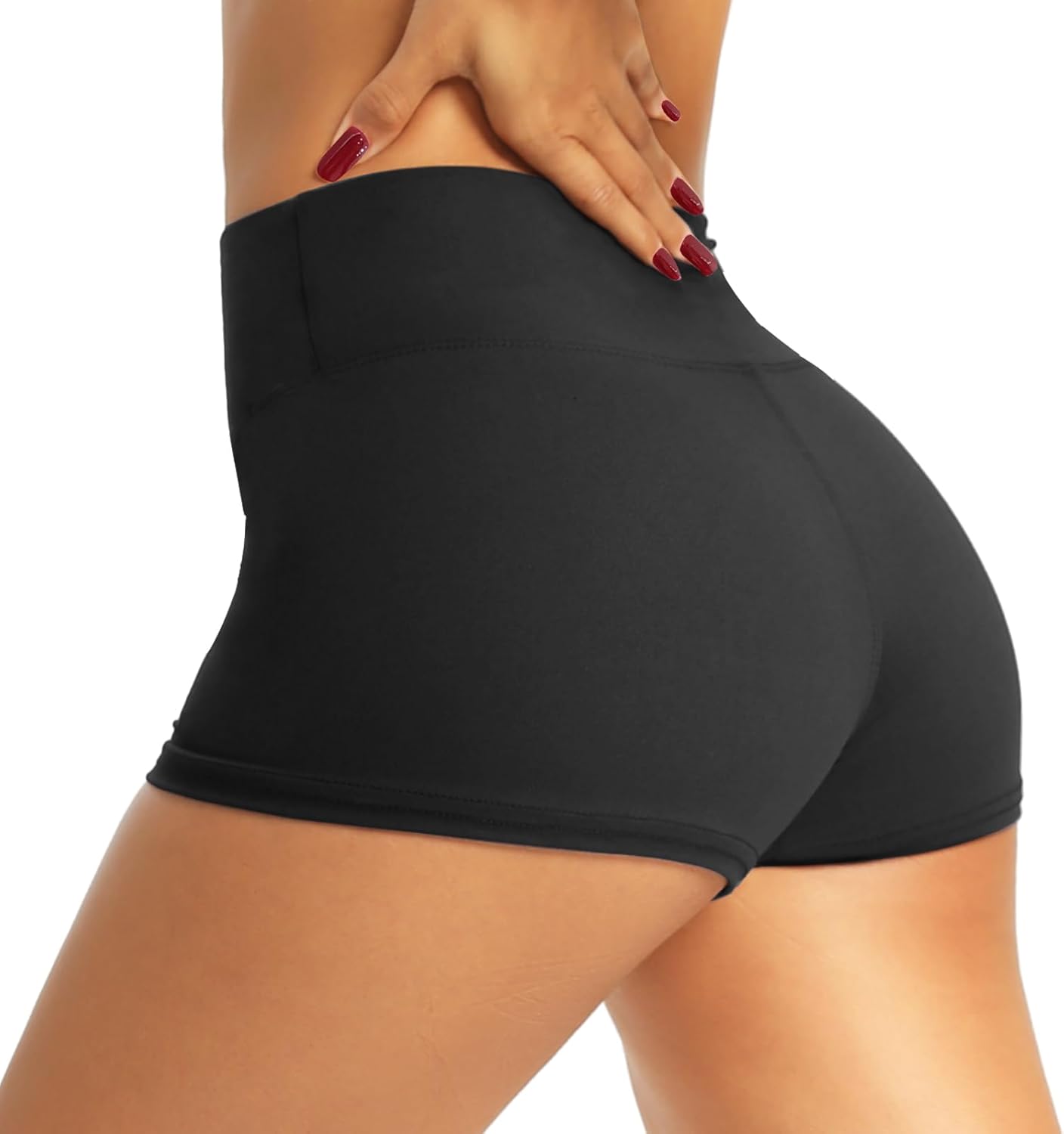 QGGQDD Workout Biker Shorts for Women - 3"/5"/8" High Waisted Tummy Control Span...