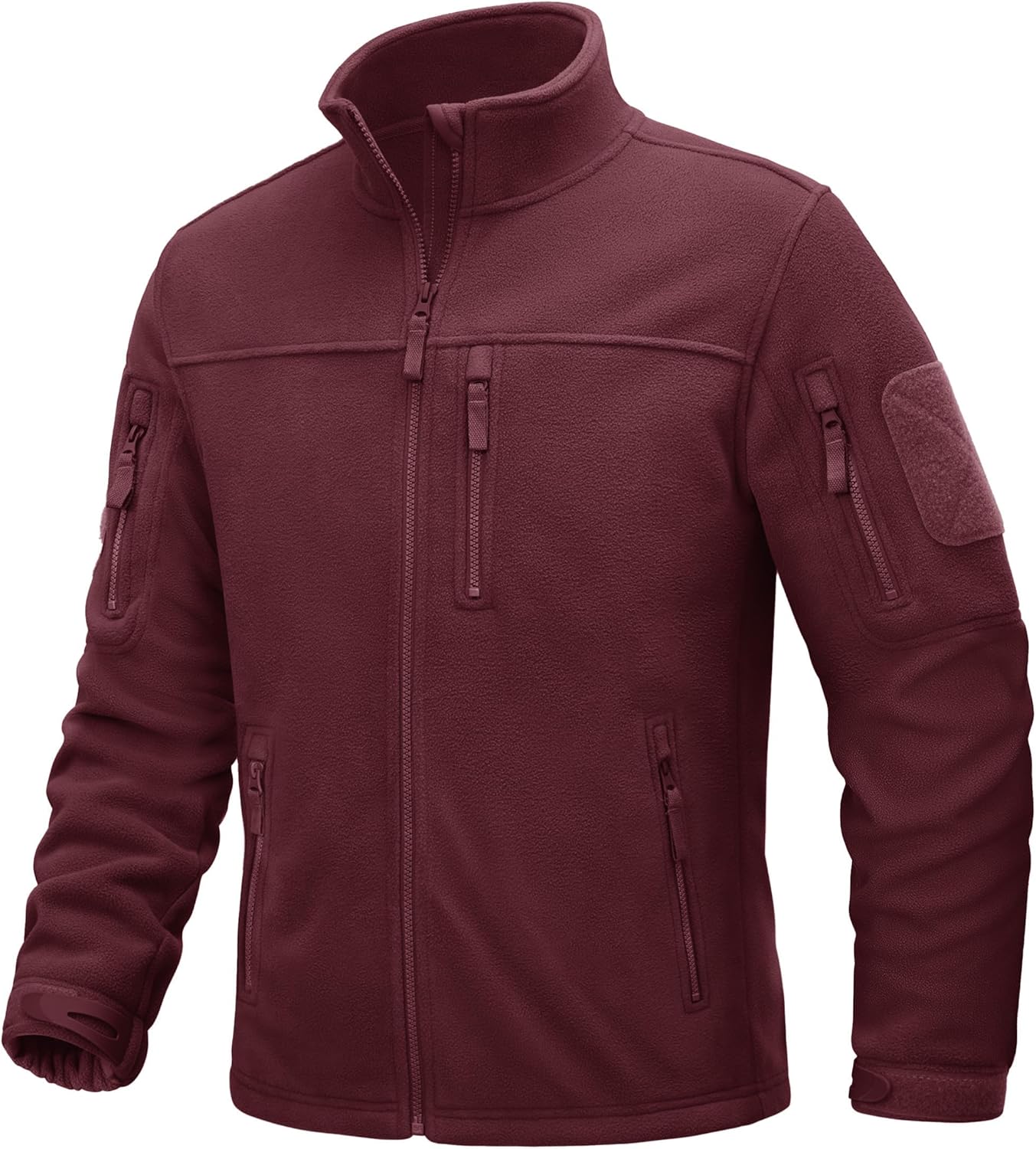 TACVASEN Men's Jacket Winter Tactical Jackets Full-Zip Fleece Jacket with Zipper...