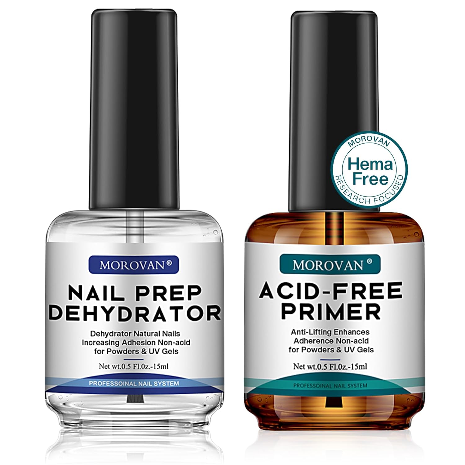 Morovan Professional Natural Nail Prep Dehydrate a...