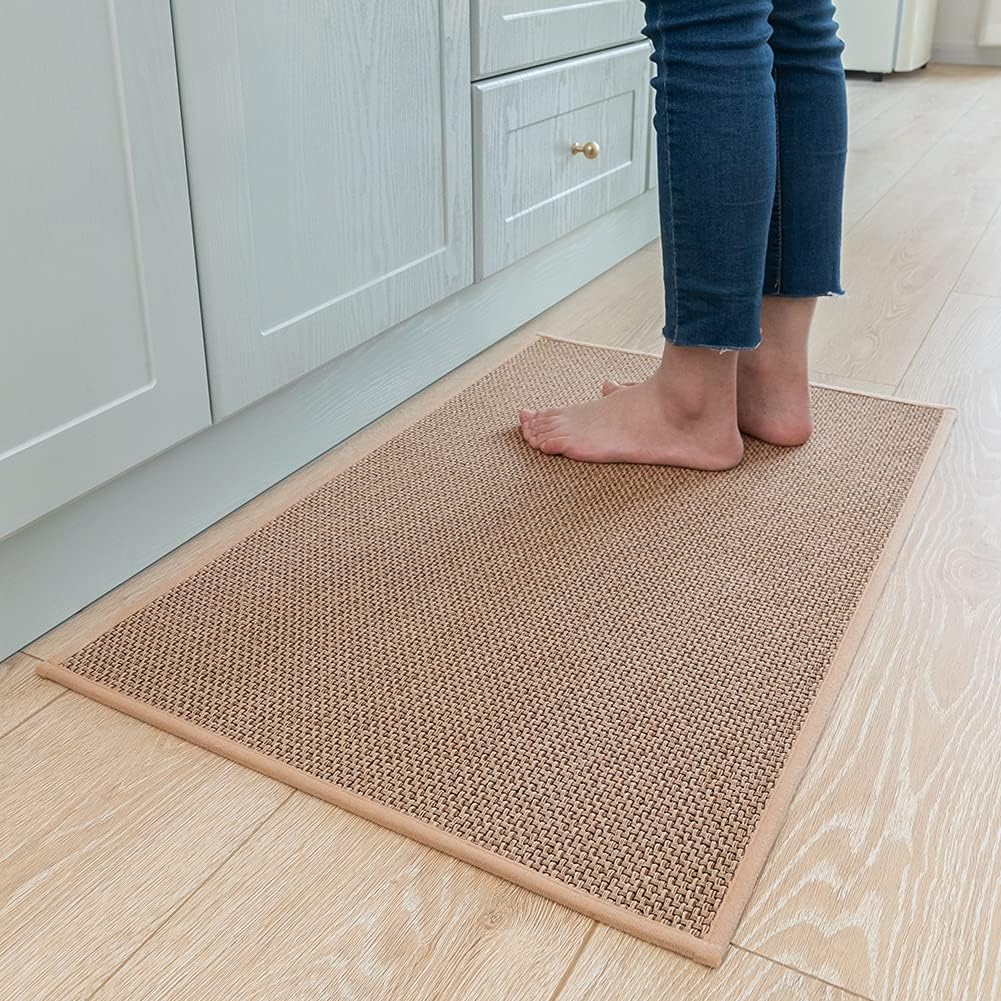 Kitchen Rugs and Mats Non Skid Washable, Absorbent Runner Rugs for Kitchen, Fron...