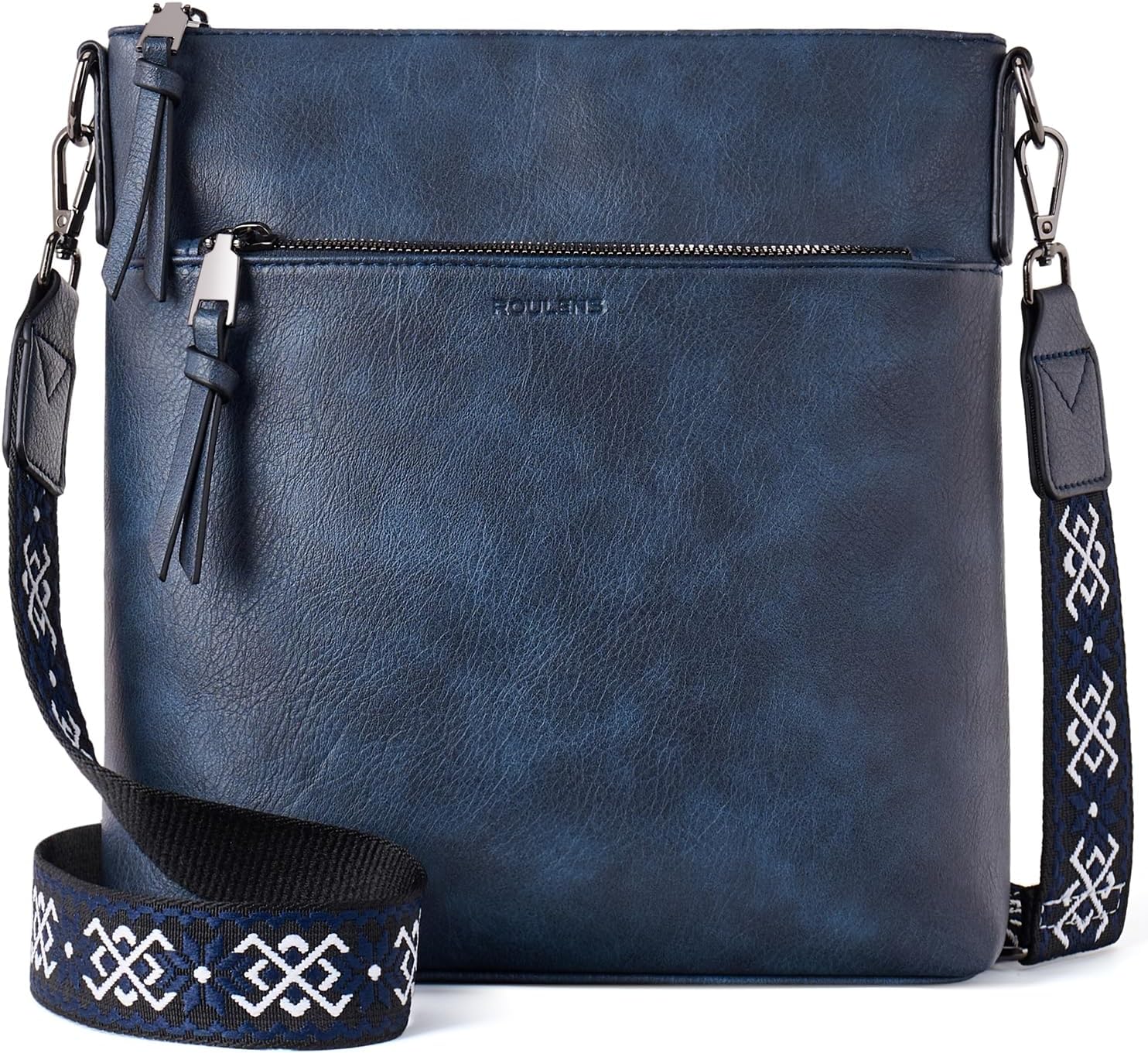 Roulens Trendy Crossbody Bag for Women,Lightweight Medium Crossbody Purse Soft L...